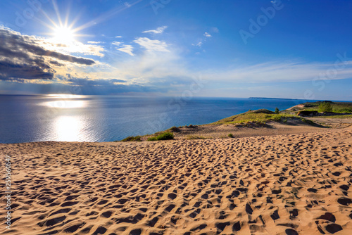 Fényképezés Lake Michigan Overlook in Late Afternoon