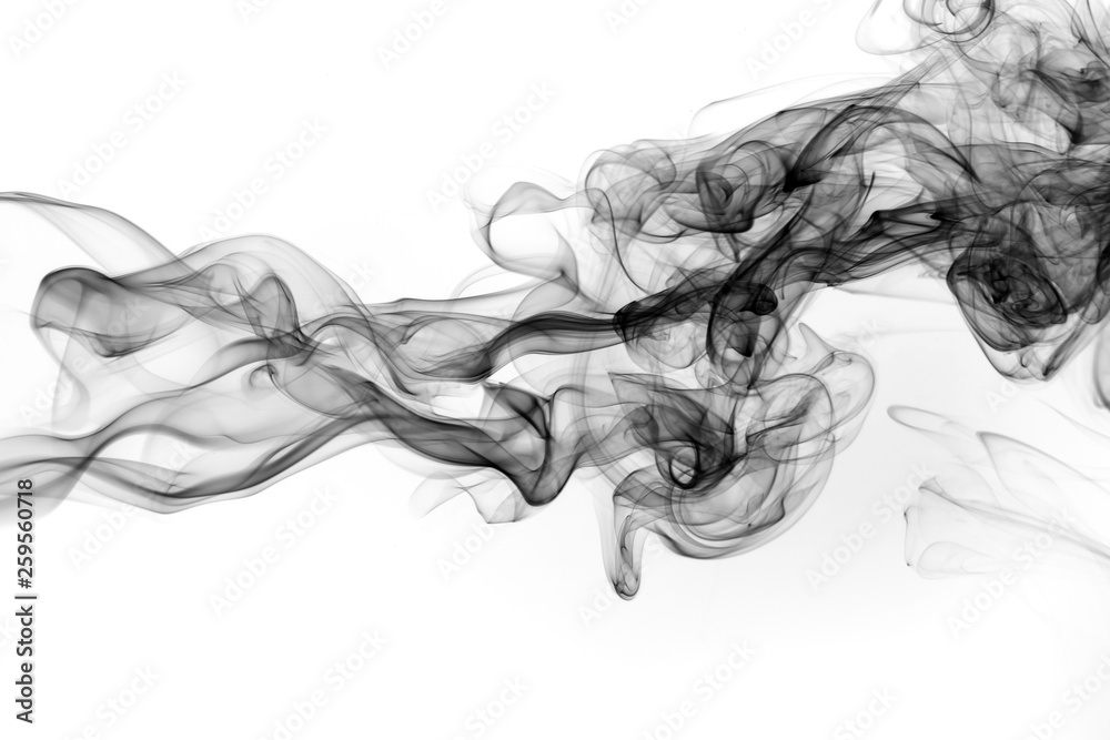 abstract black smoke on white background abstract black smoke on white background