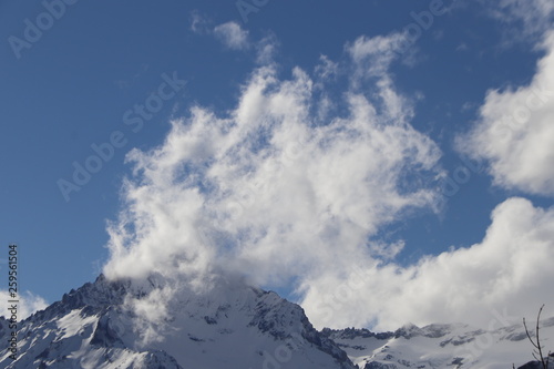 Alpes - Sommets de la vanoise sous les nuages