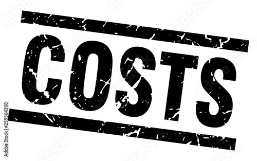 square grunge black costs stamp