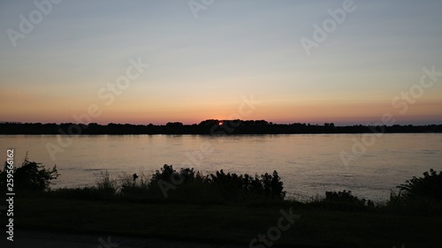 Sunset Mississippi River