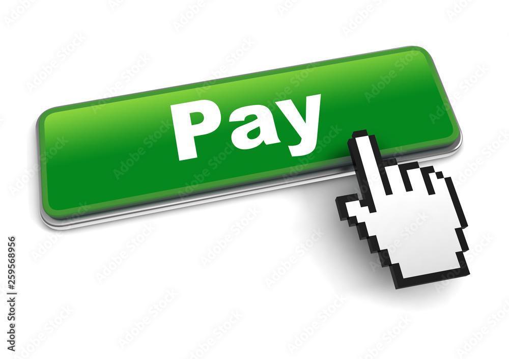 pay concept 3d illustration isolated