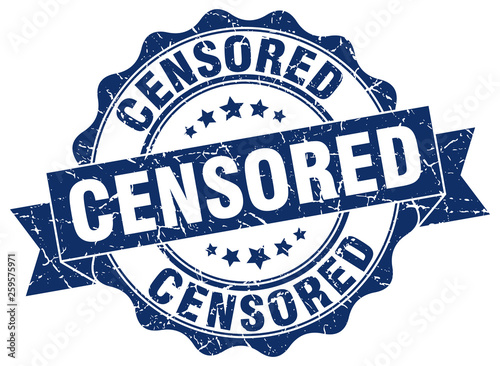 censored stamp. sign. seal