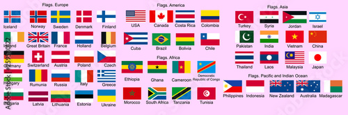 Free Download Set of Flags of world sovereign states. - GFXLoad
