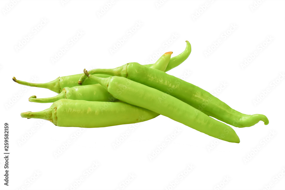 Group of Hot Green Chillies Group of Hot Green Chillies