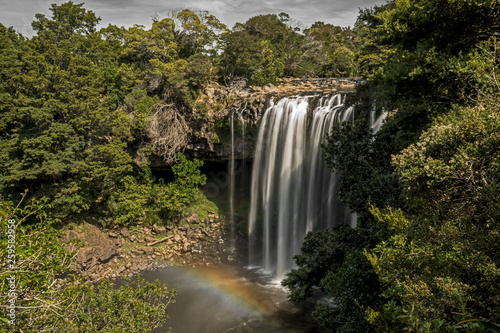 The Rainbow Falls  M  ori name Waianiwaniwa  are a single-drop waterfall located on the Kerikeri River near Kerikeri in New Zealand.