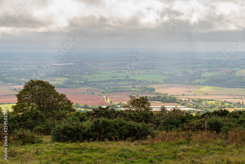 Quantock Hills landscape near West Bagborough, Somerset, England, UK