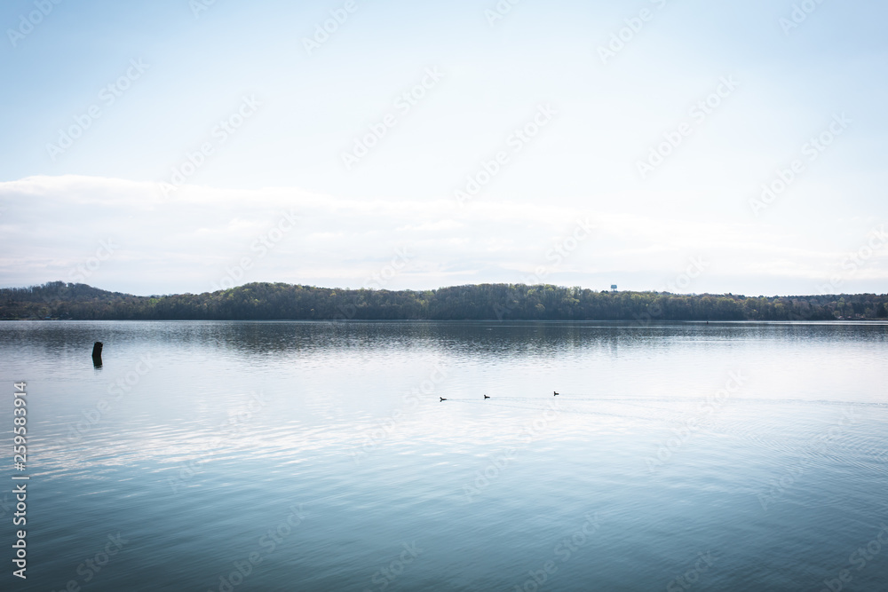 Fototapeta premium Beautiful Blue Lake View