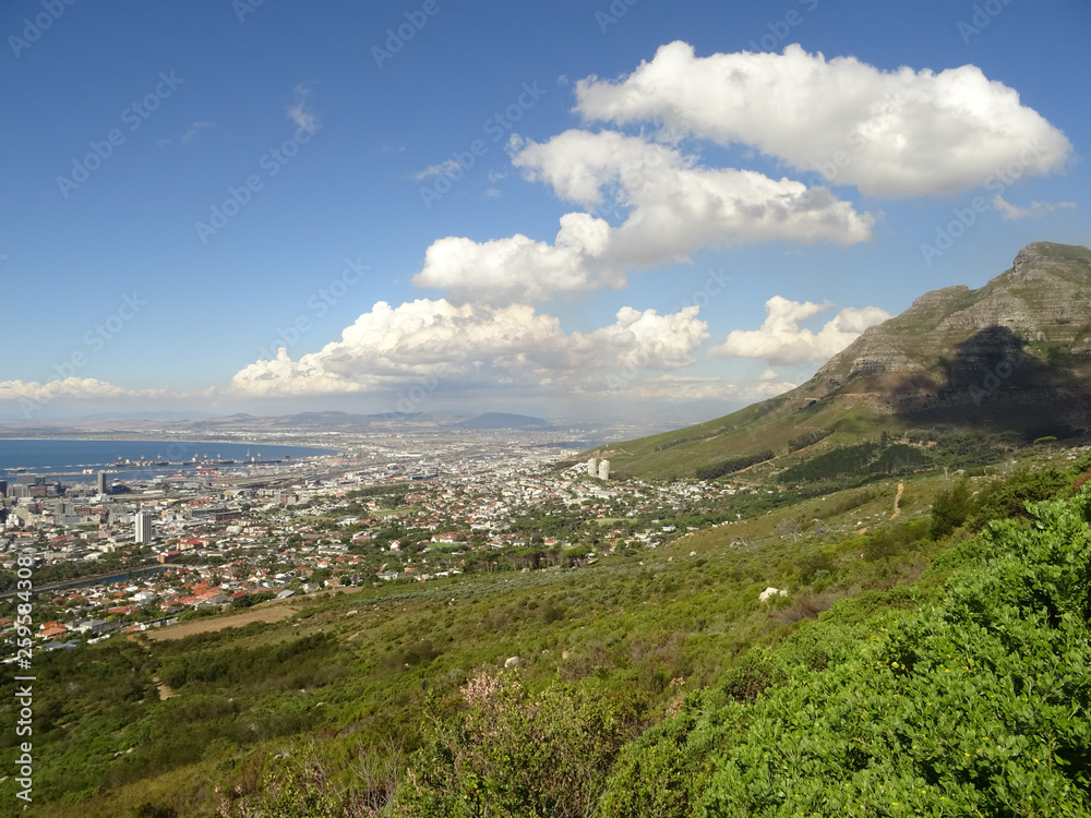Cape Town from Table Mountain, South Africa