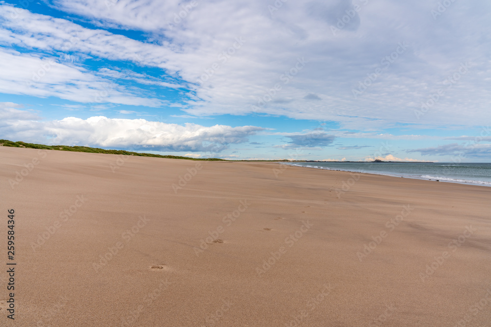 The Beach at Ross Sands, near Seahouses in Northumberland, England, UK