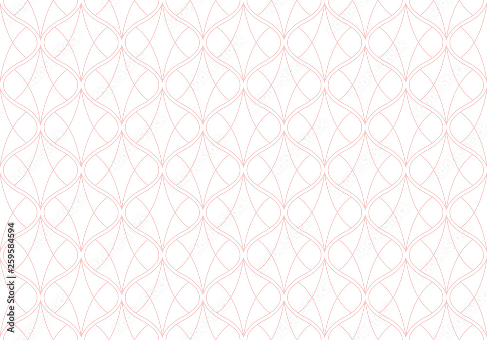 Fototapeta premium Seamless Geometric Art Deco Pattern. Abstract vector floral background.