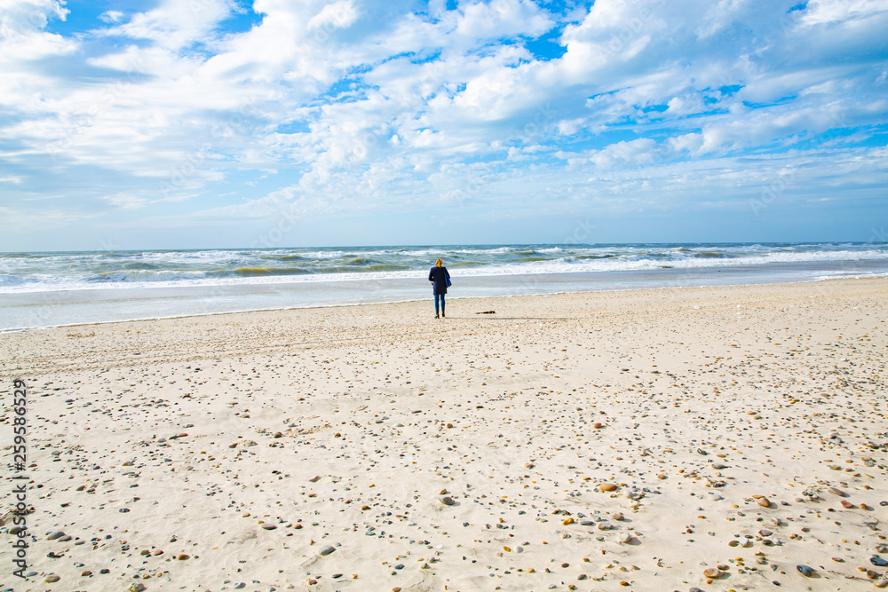 Obraz premium North Sea coast in northern Jutland, Denmark