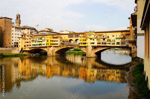 Ponte Vecchio bridge over Arno river, Florence, Tuscany, Italy