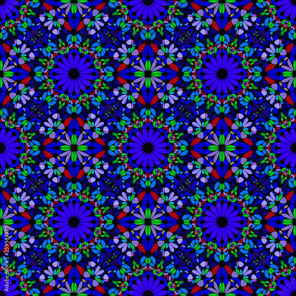 Seamless geometrical bohemian gravel pattern background design