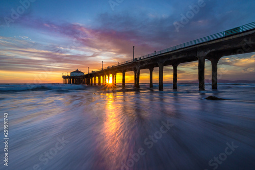 Stunning Sunset at Manhattan Beach Pier