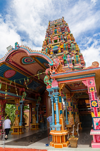 Bunter Hindu-Tempel auf Mauritius