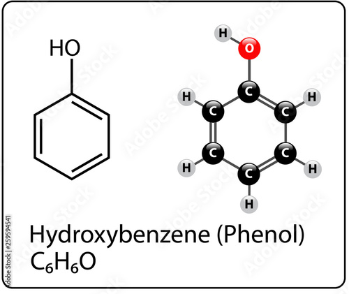 Hydroxybenzene Molecule Structure