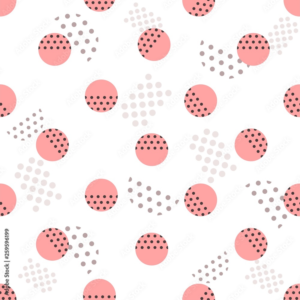 Dots simple seamless pattern. Vector background Dots simple seamless pattern. Vector background