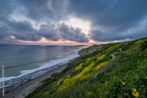 Dramatic Sunset at Ocean Trails Reserve