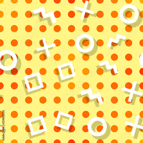 Seamsless pattern vector geometric elements 