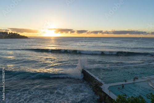 sunset on the beach