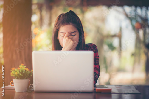 Stressed Man Working On Laptop