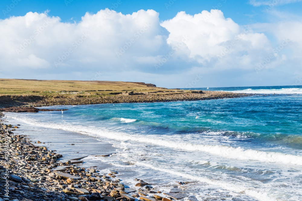 Skaill Bay at Skara Brae - Orkney Islands, Scotland, UK Skaill Bay at Skara Brae - Orkney Islands, Scotland, UK