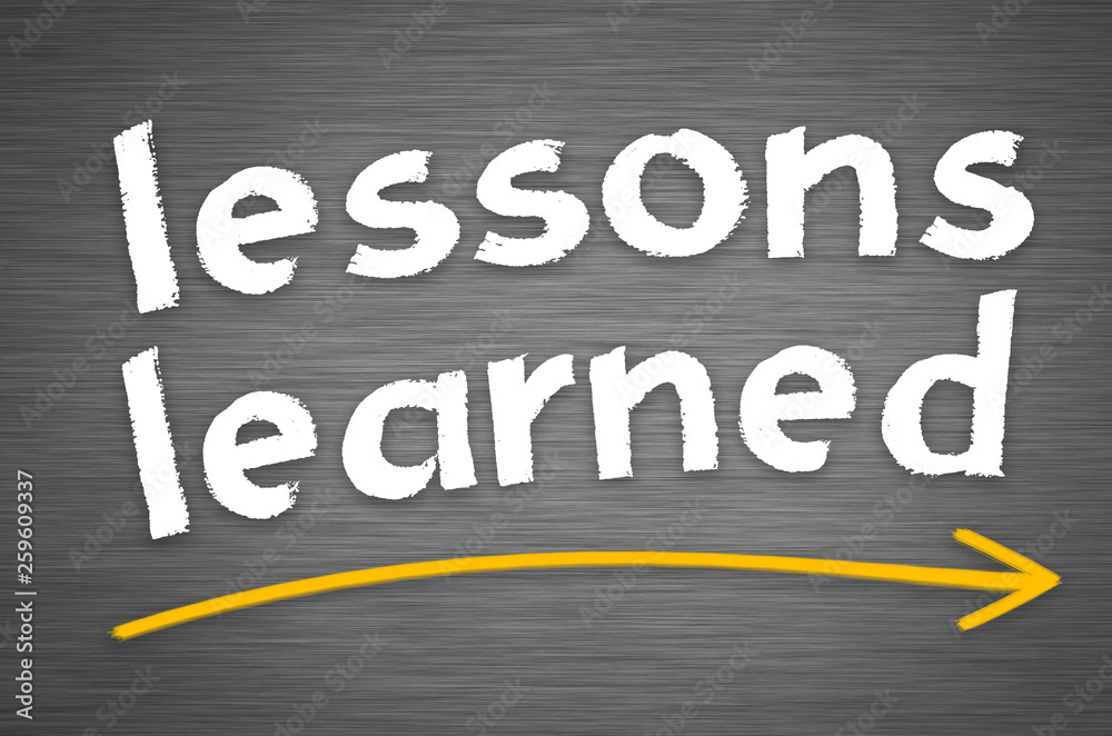 lessons learned - education and coaching concept lessons learned - education and coaching concept