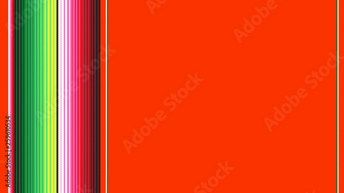 Red Mexican Blanket Serape Stripes Background with Copy Space for Text and Seamless Pattern Tile Swatch Included. Cinco de Mayo Decor or Mexican Restaurant Menu Backdrop. 9:16 Aspect Ratio HD Format.