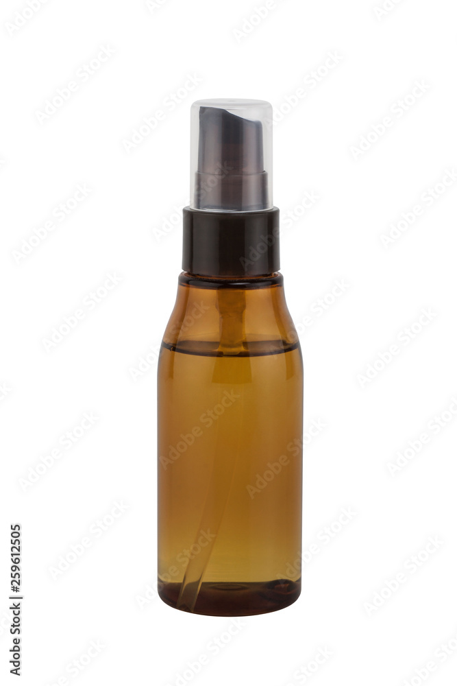 Cosmetic container of spray bottle isolated on white background Cosmetic container of spray bottle isolated on white background
