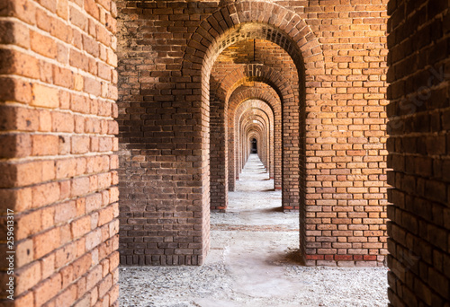 Inside Fort Jefferson National Park fortress on Dry Tortugas © Katie