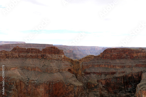 Eagle Point at the Grand Canyon, carved by the Colorado River in Arizona, United States. Grand Canyon National Park, Grand Canyon West, amazing view of the nature, breathtaking landscape.