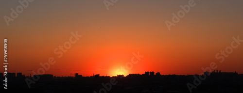 Sunset over Moscow photo
