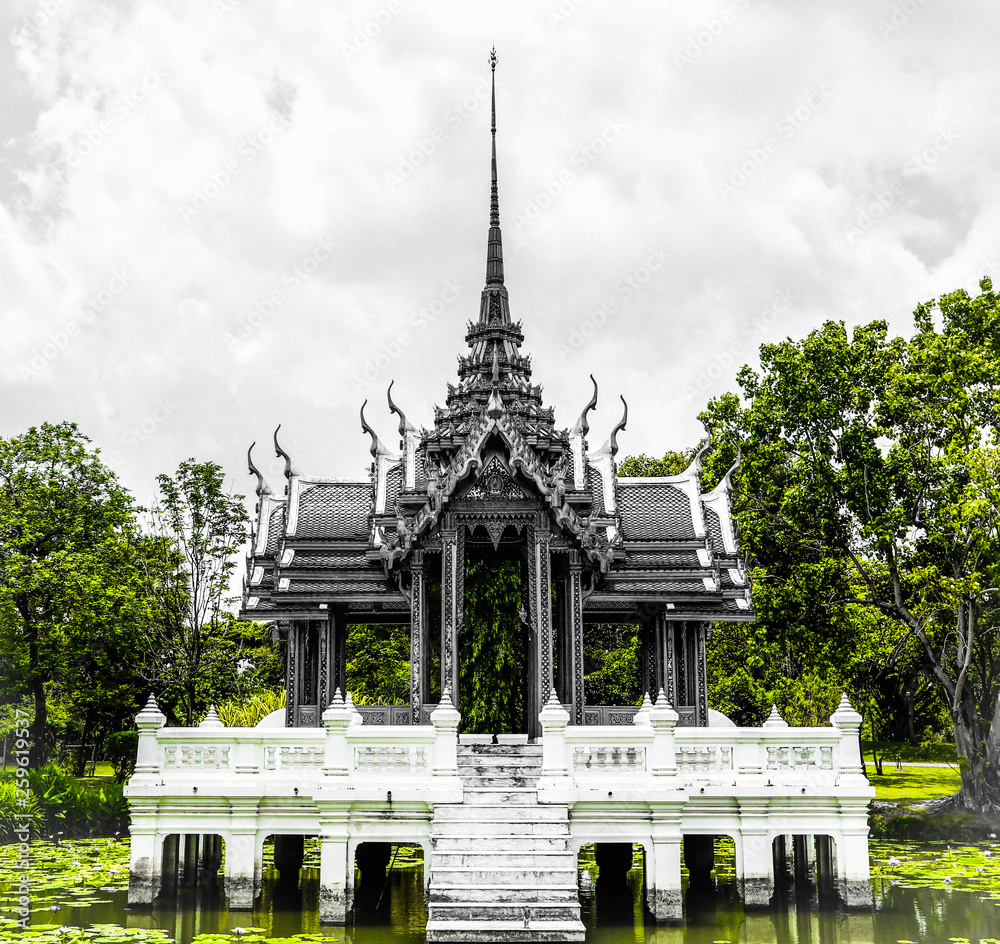 Thailand temple and pavilion beautiful architecture background Thailand temple and pavilion beautiful architecture background