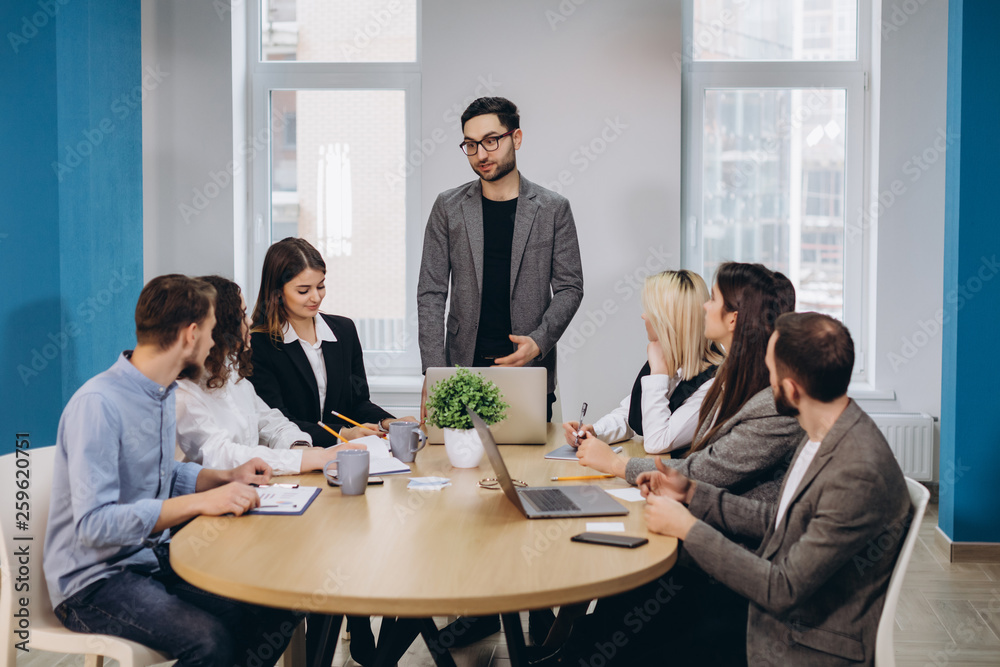 Business meeting in a modern office