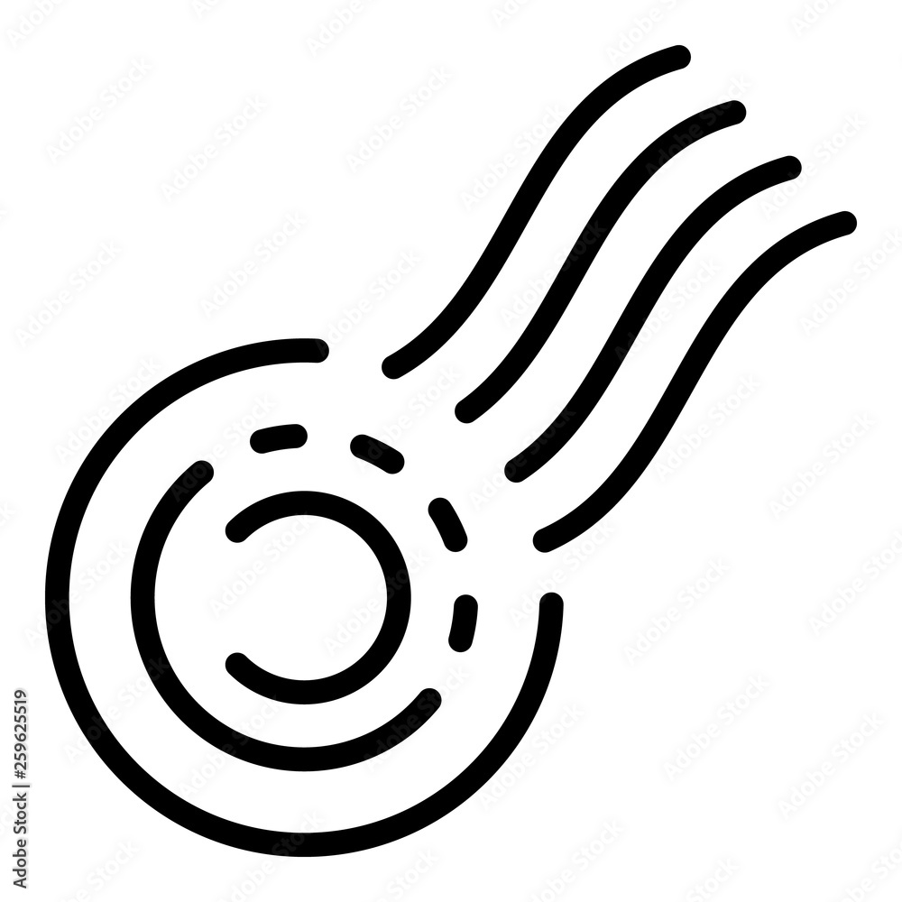 Post stamp icon. Outline post stamp vector icon for web design isolated on white background