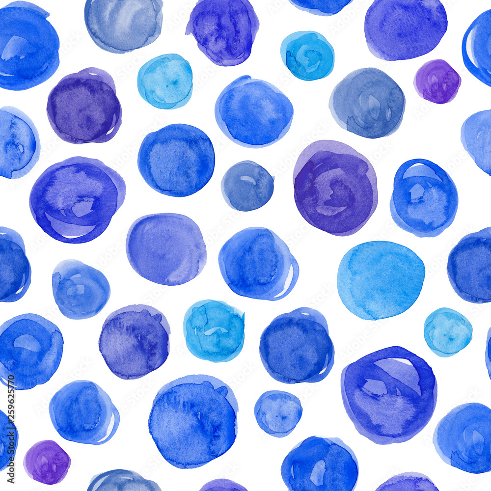 Seamless pattern. Watercolor hand drawn circles. Seamless pattern. Watercolor hand drawn circles.