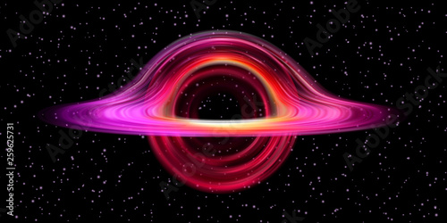 Black hole realistic space star destruction circle