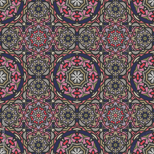 Graphic seamless colorful pattern.  Home  decor, interior design, cloth design.