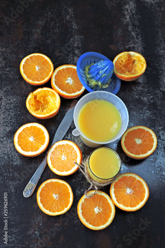 Keto drinks. Healthy orange fresh. Breakfast drink. Keto breakfast.