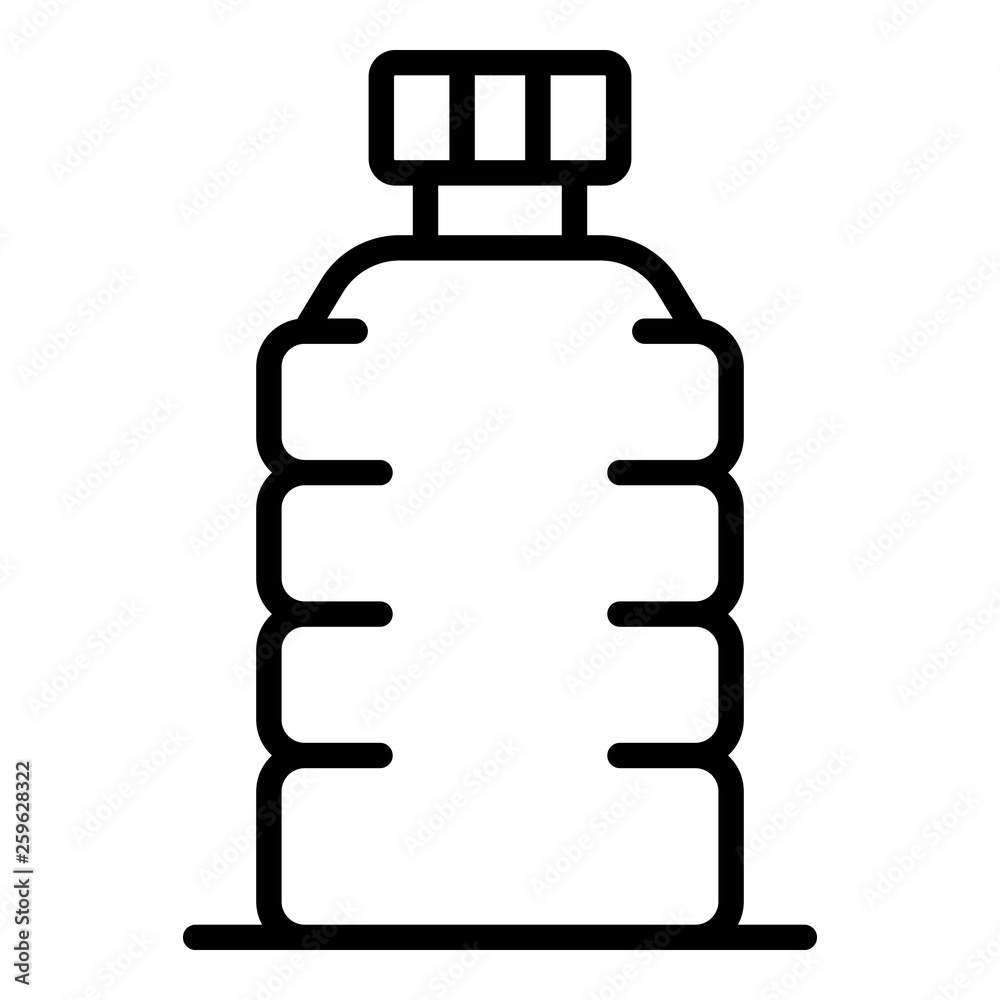 Bike water bottle icon. Outline bike water bottle vector icon for web design isolated on white background Bike water bottle icon. Outline bike water bottle vector icon for web design isolated on white background