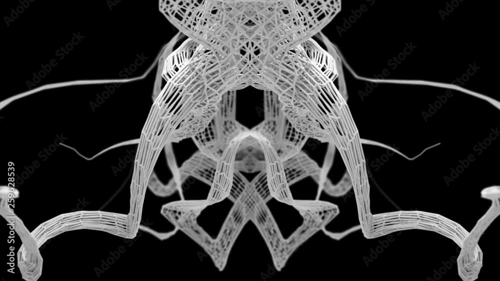 Abstract Wireframe Motion
