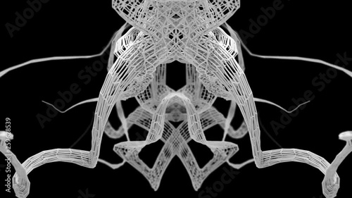 Abstract Wireframe Motion