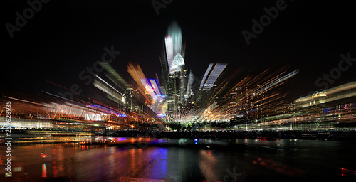 Zoom Blurred City Lights