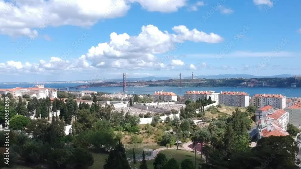 Aerial View of Lisbon, Portugal. Aerial View of Lisbon, Portugal.