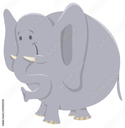 African elephant cartoon animal character