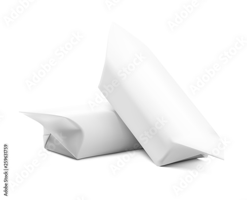 Set of chocolate candy mockups. Vector illustration on white background. Ready for your design. EPS10.
