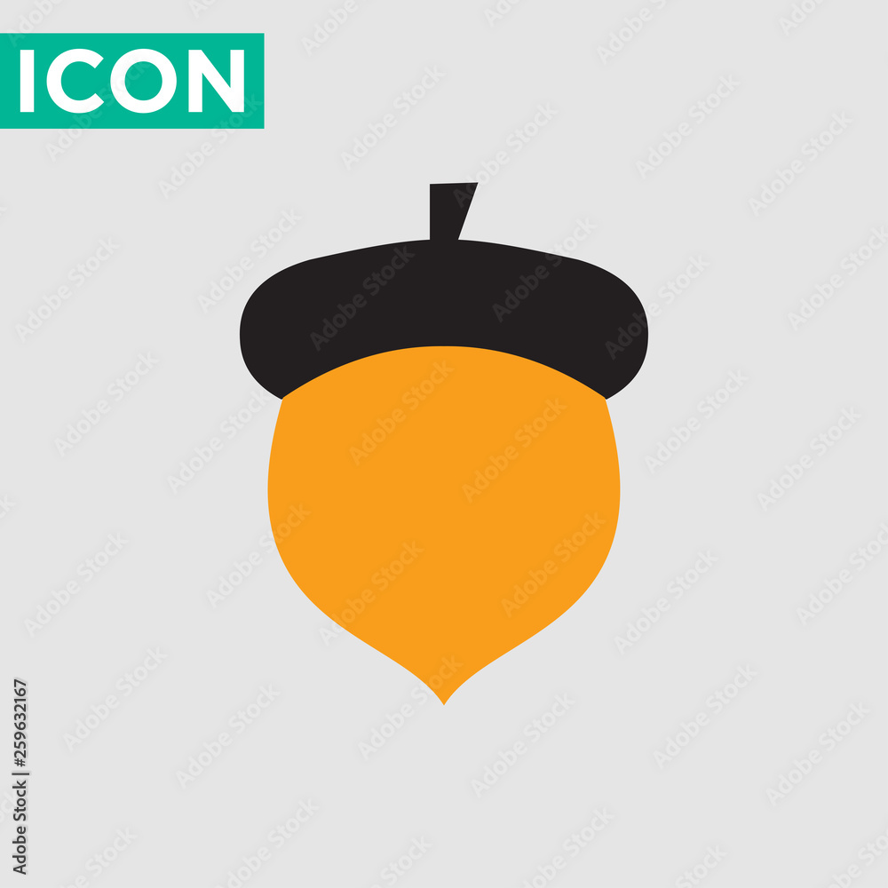 Fototapeta premium acorn icon vector