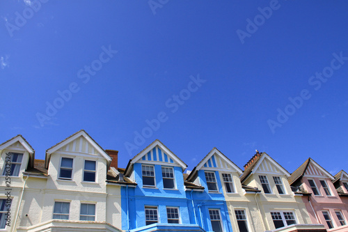 Rooftops of traditional old English houses