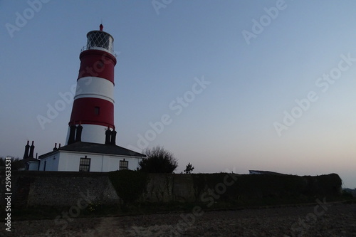 Sunset views of Happisburgh Lighthouse - Norfolk, England, UK